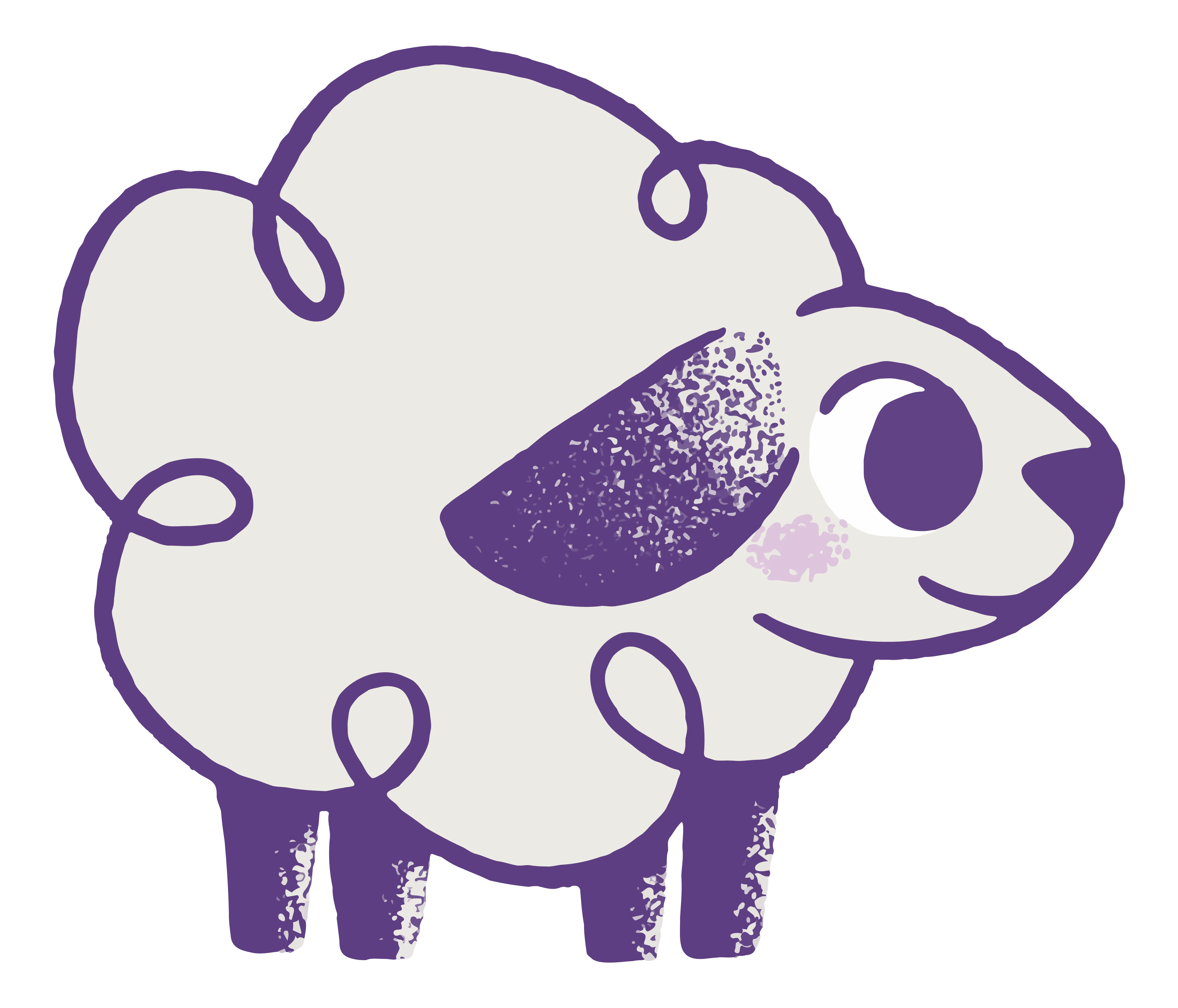 Shep the sheep, waving hello