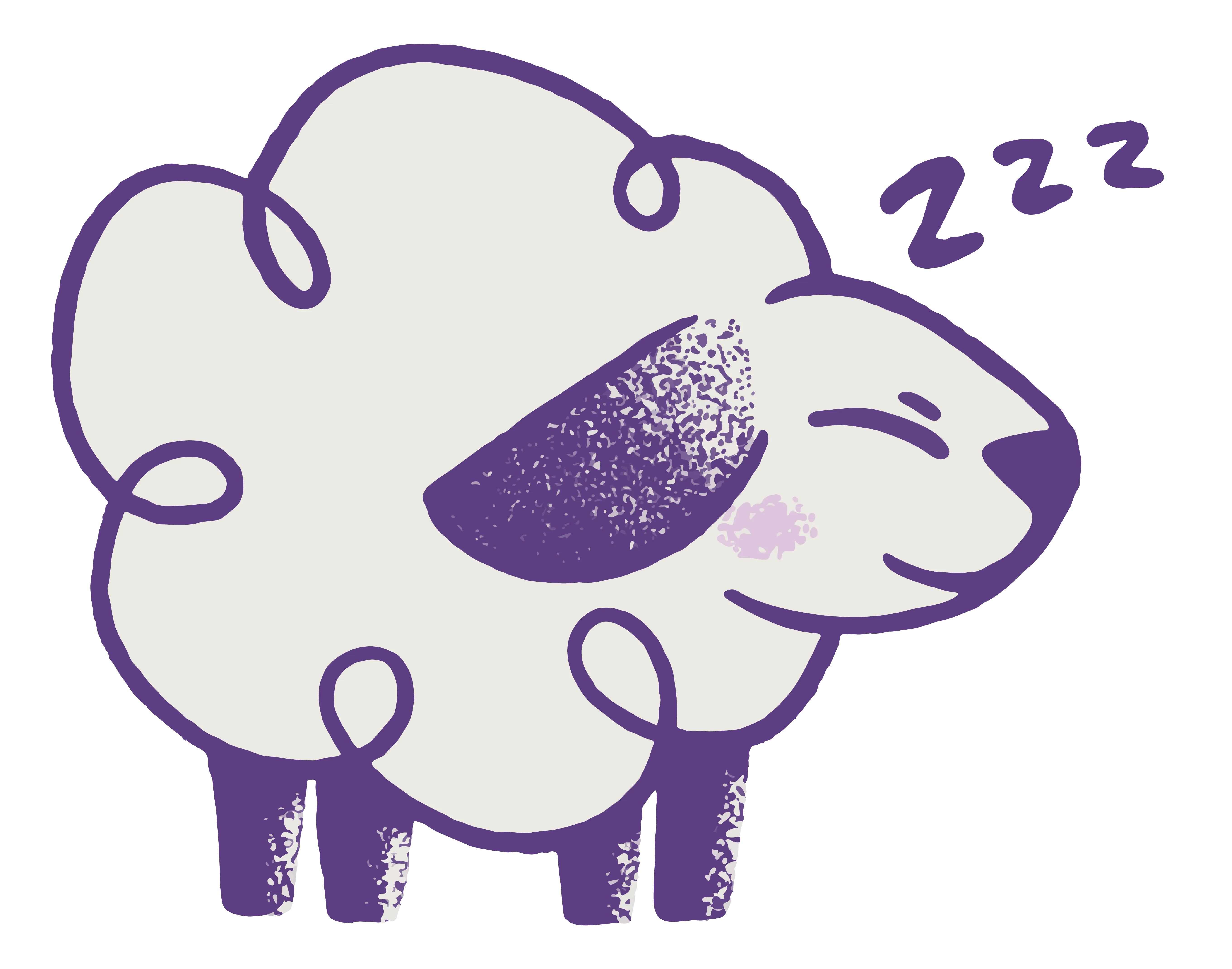 Shep the sheep, fast asleep
